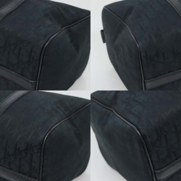 DIOR Trotter Canvas Hand Bag Navy Silver - Picture 10 of 12